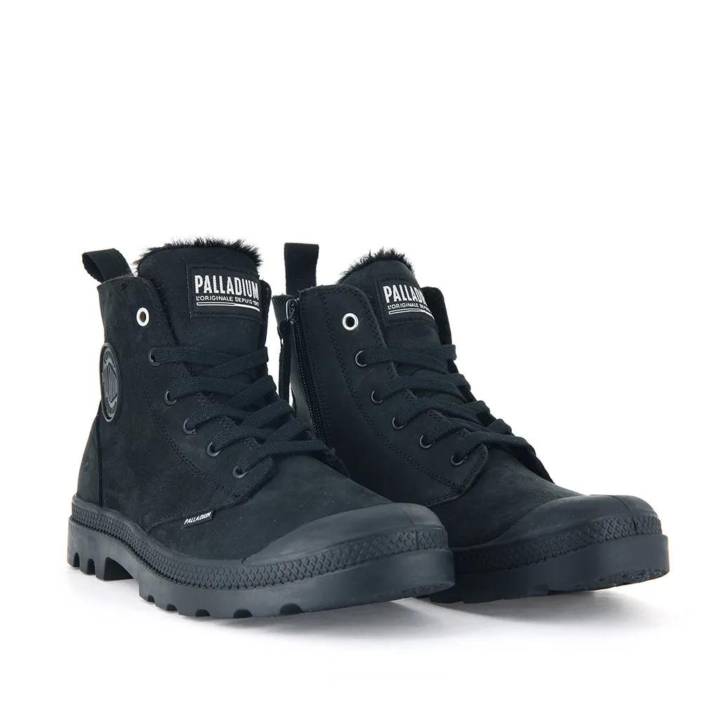 Palladium Men's Pampa Hi Zip WL in Black/Black