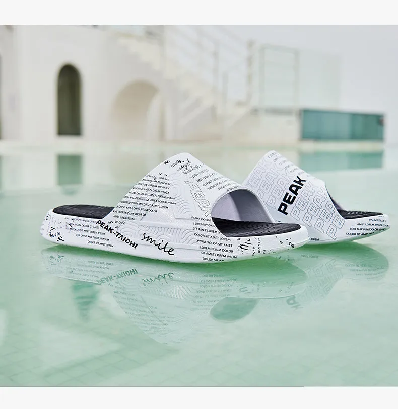 PEAK Men's Taichi Slides 1.0 - White/Black