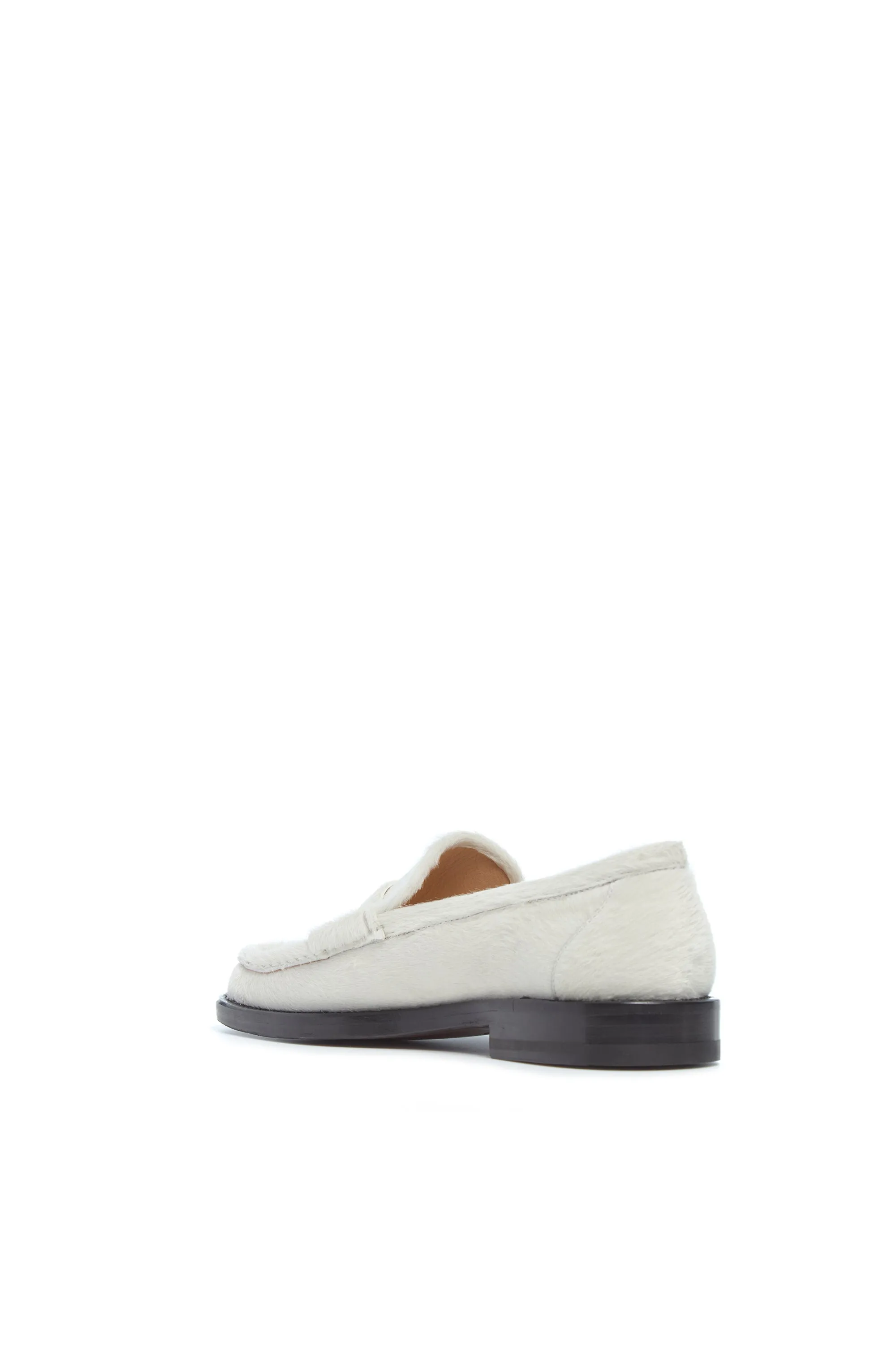 Pierre Loafer in Ivory Pony Hair