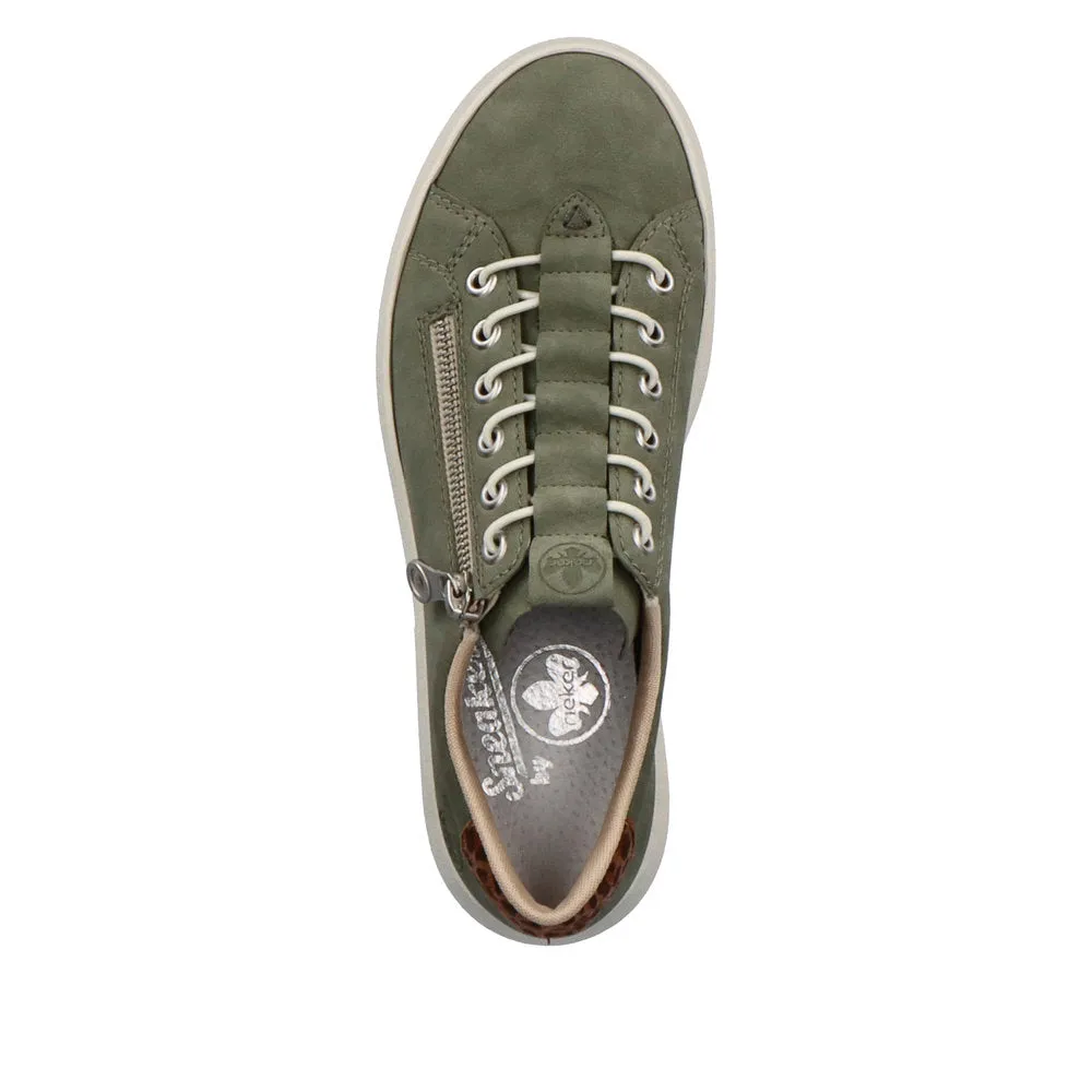 Rieker M1952-52 Green Flatform Trainers