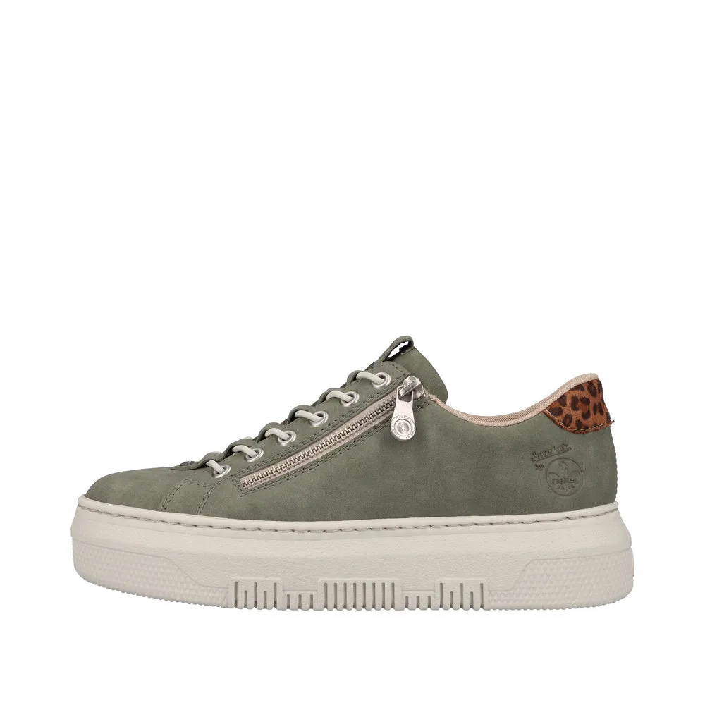 Rieker M1952-52 Green Flatform Trainers