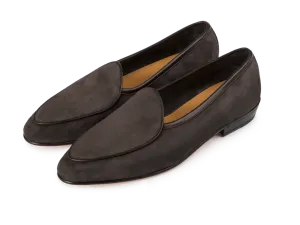 Sagan Classic Loafers in Bark Grey Asteria Suede