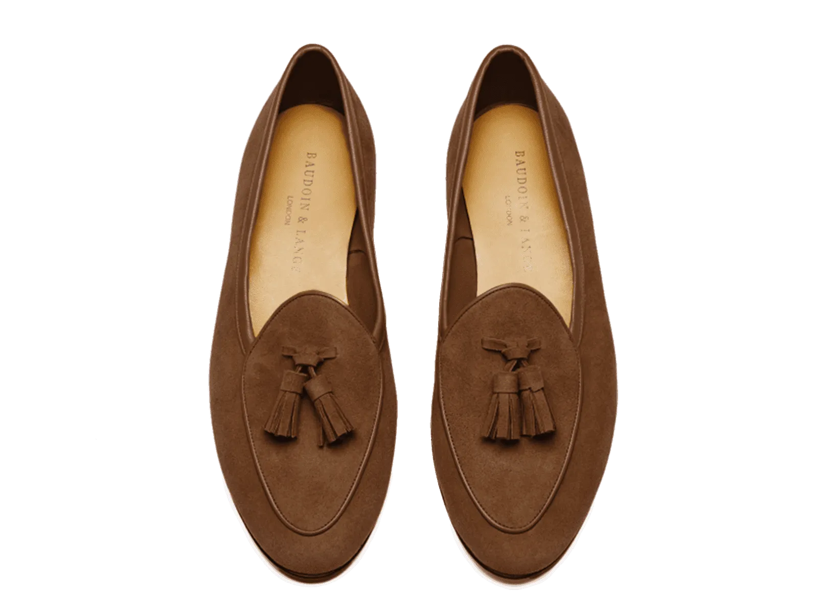 Sagan Classic Tassel Loafers in Moyen Brown Asteria Suede