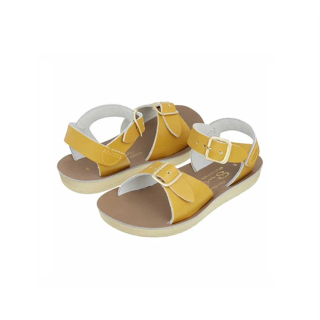 Salt-Water Sun-San Kid's Sandals - Surfer - Mustard