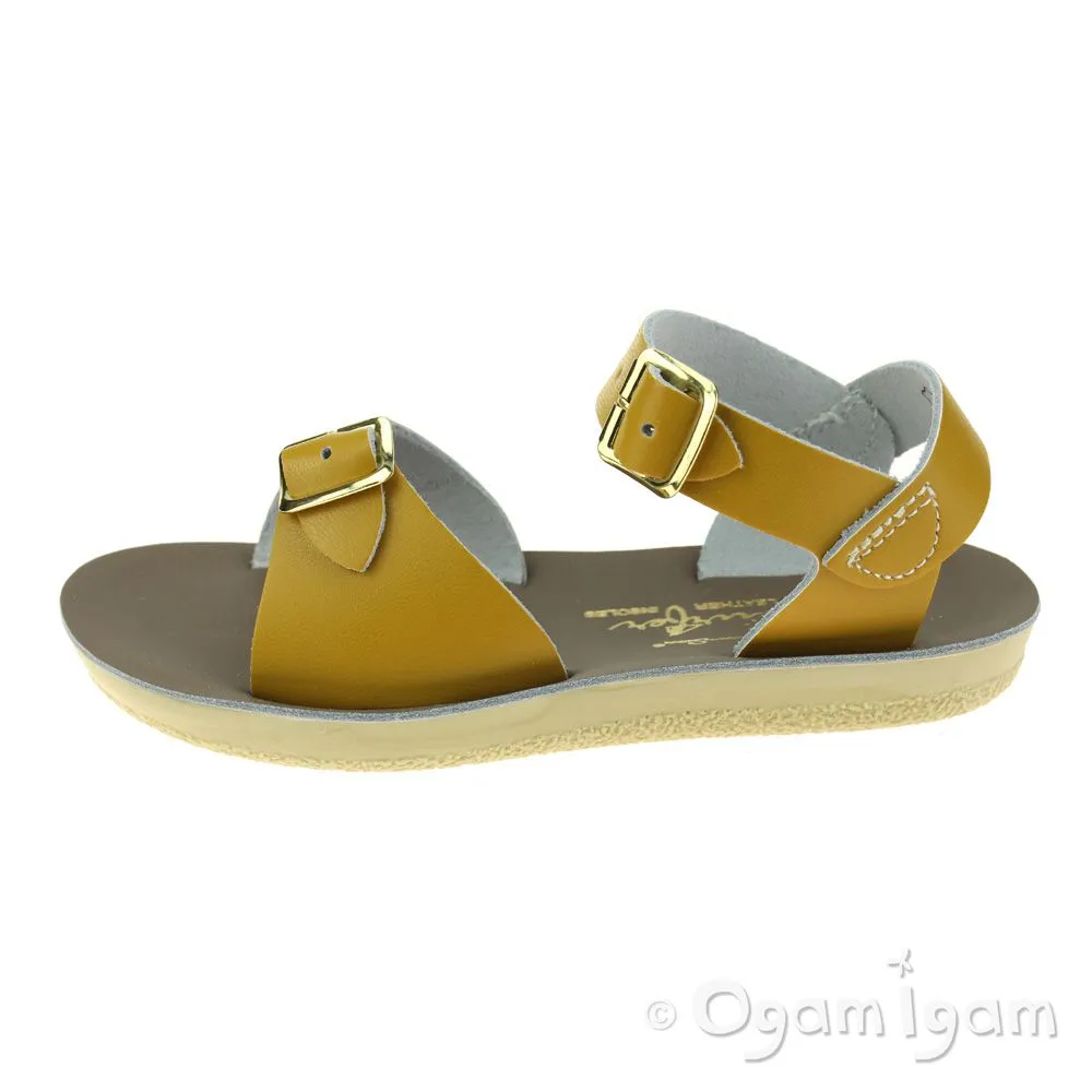 Salt-Water Surfer Boys Girls Waterfriendly Mustard Yellow Sandal