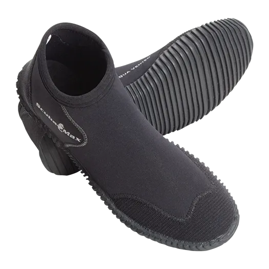 ScubaMax 3mm Soft Sole Low Cut Vented Dive Boots