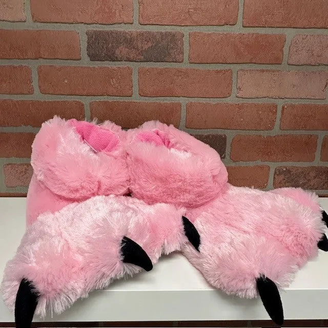 Slippers - Pink Bear Paw