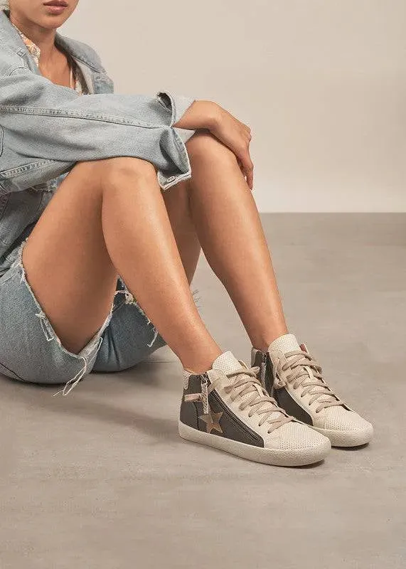 Star High Top Sneakers - Trendy Comfortable Shoes