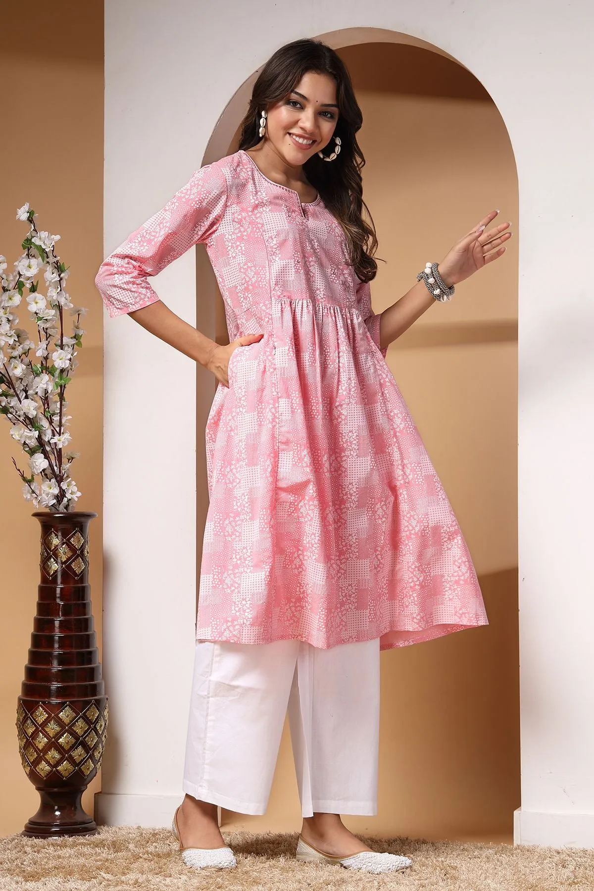 Summer Bliss Flair Maternity Feeding Kurti