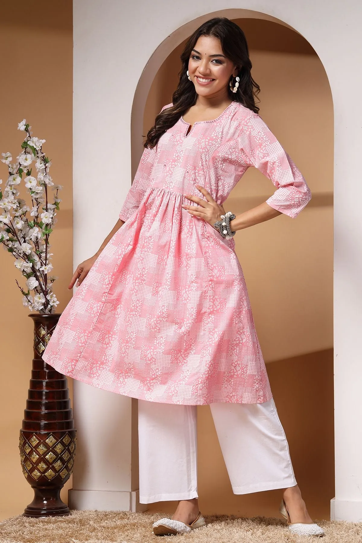 Summer Bliss Flair Maternity Feeding Kurti