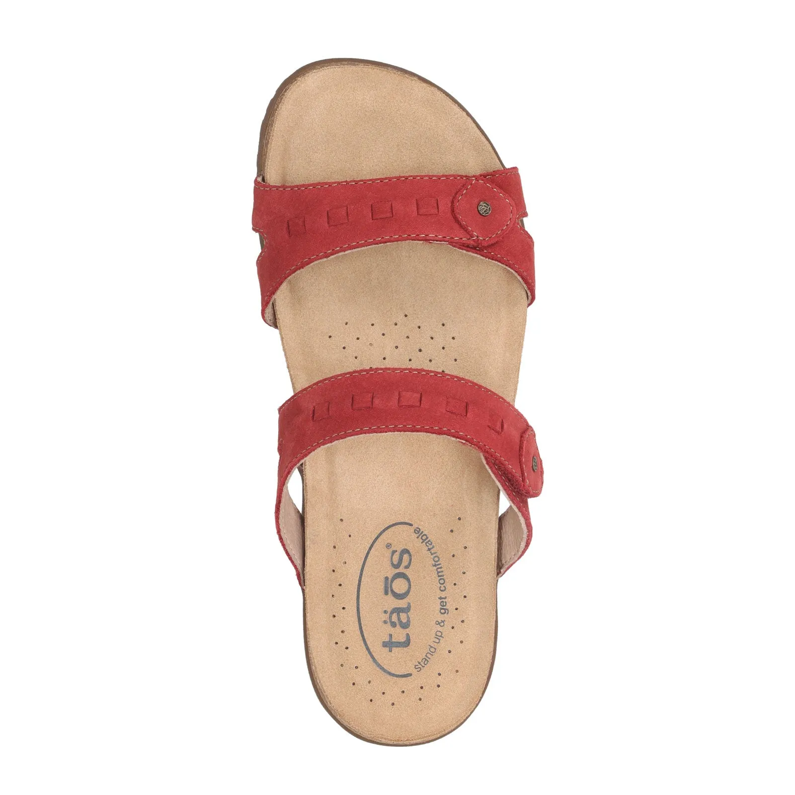 Taos Bandalero Slide Sandal (Women) - Red Nubuck