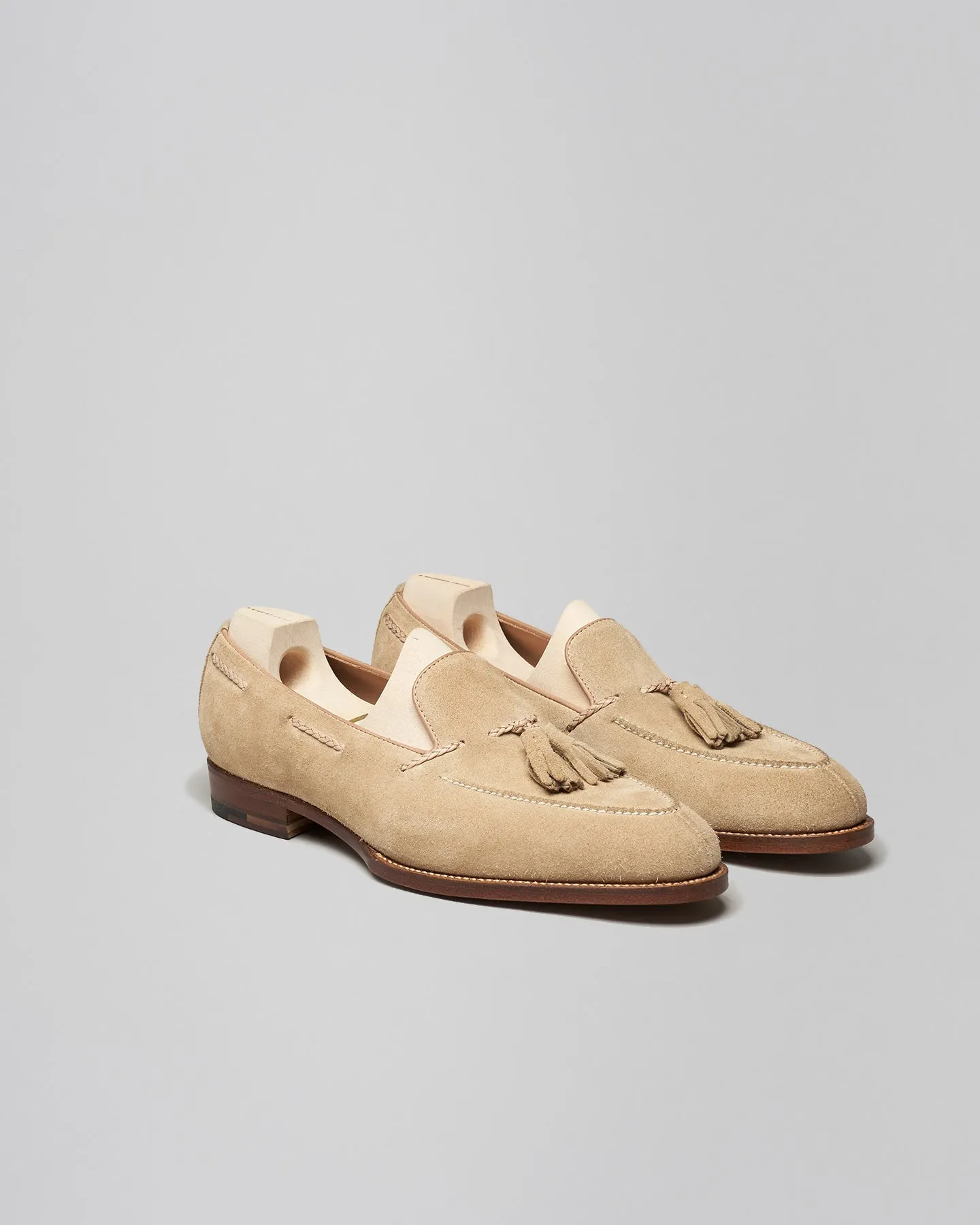 Tassel Loafer | Suede | Cream | 642