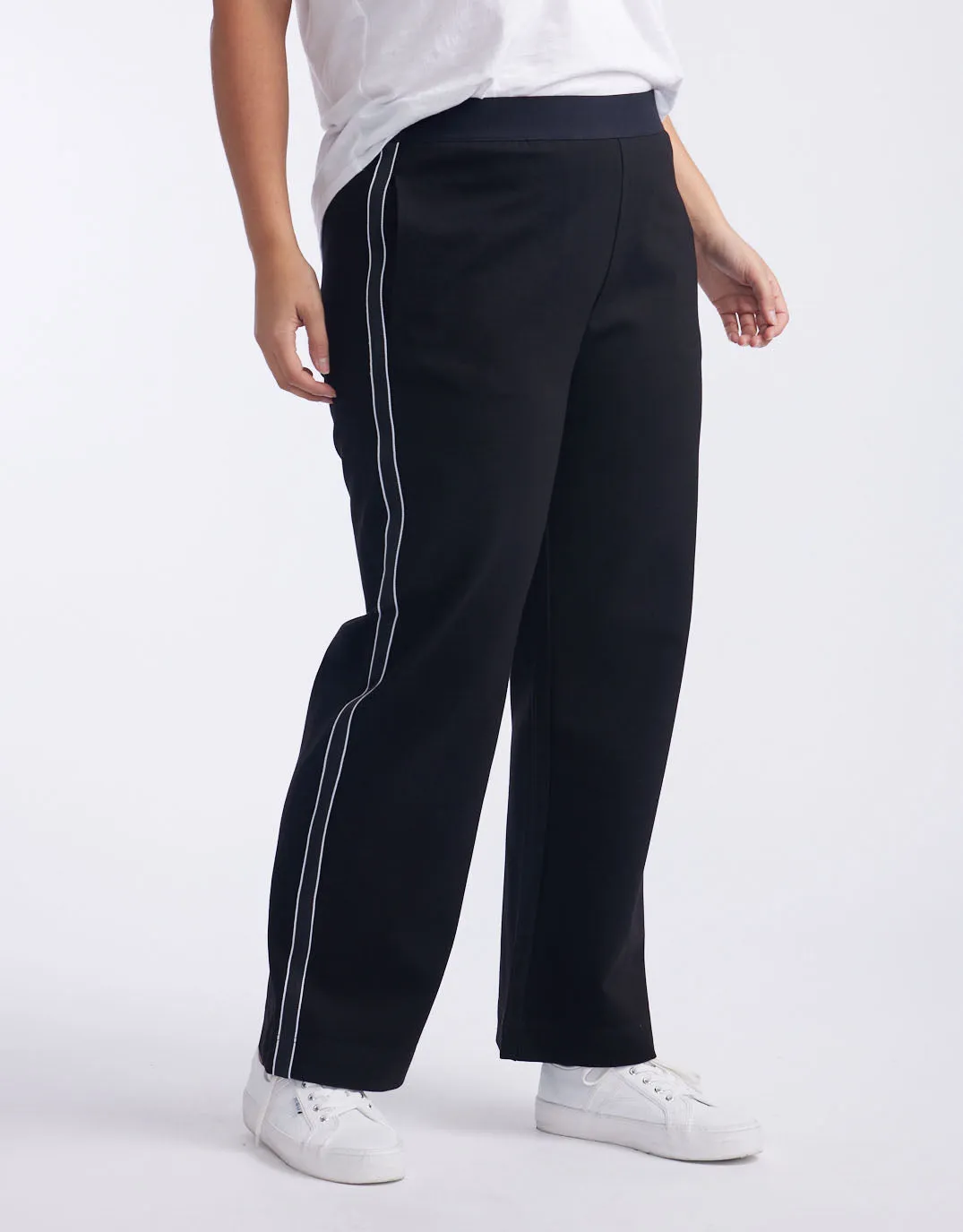 Timeless Straight Leg Ponte Pant - French Tape