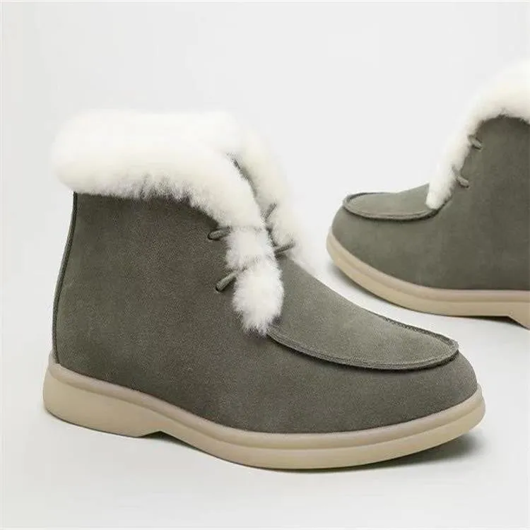 Velvet Snow Boots Plus Size Warm Velvet Snow Ankle