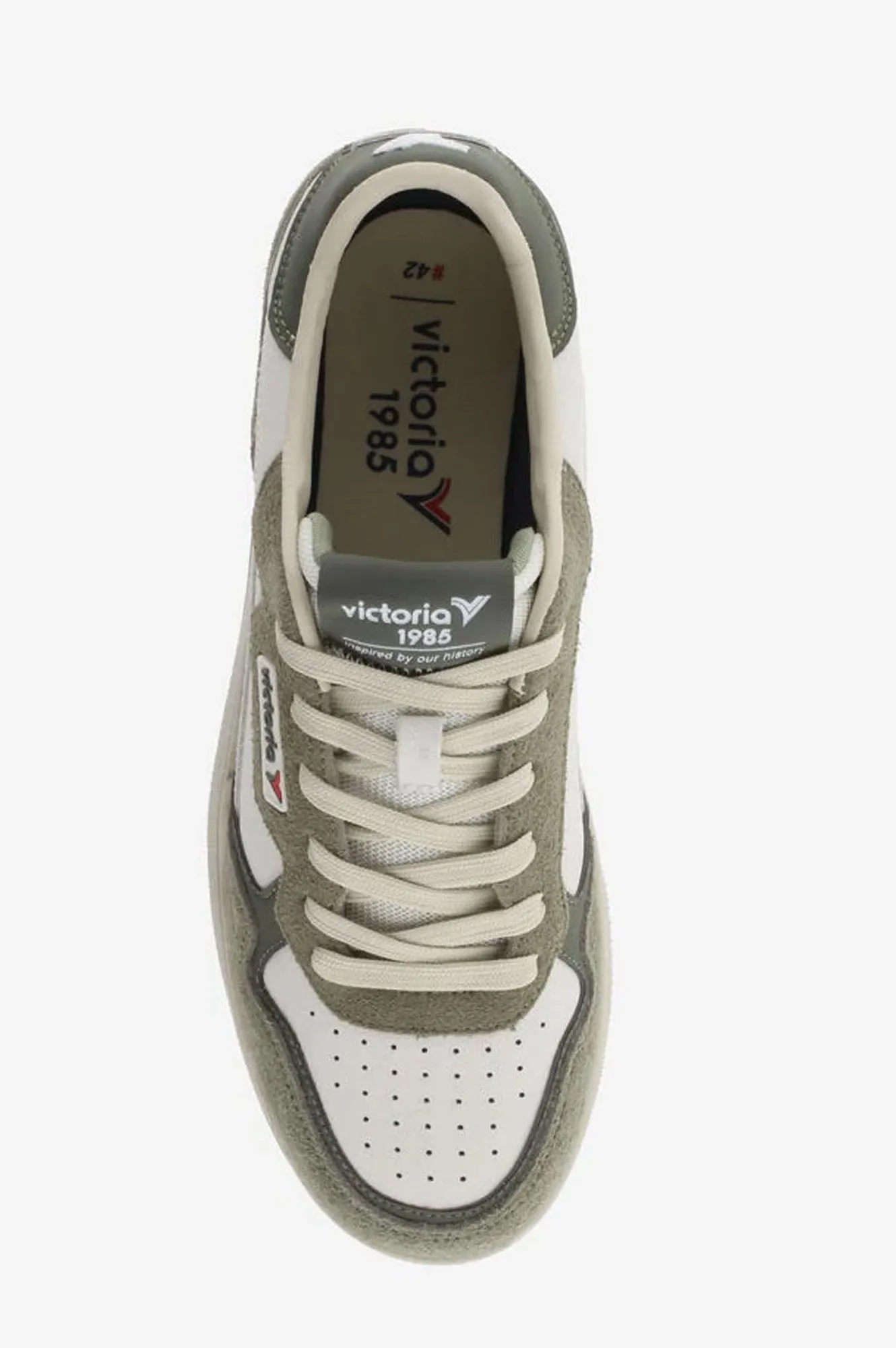 Victoria Khaki Colour Block Trainers