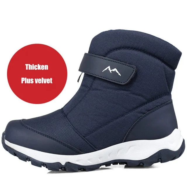 Winter Boots High-top Water-resistant Shoes Male Warm Snow Boots