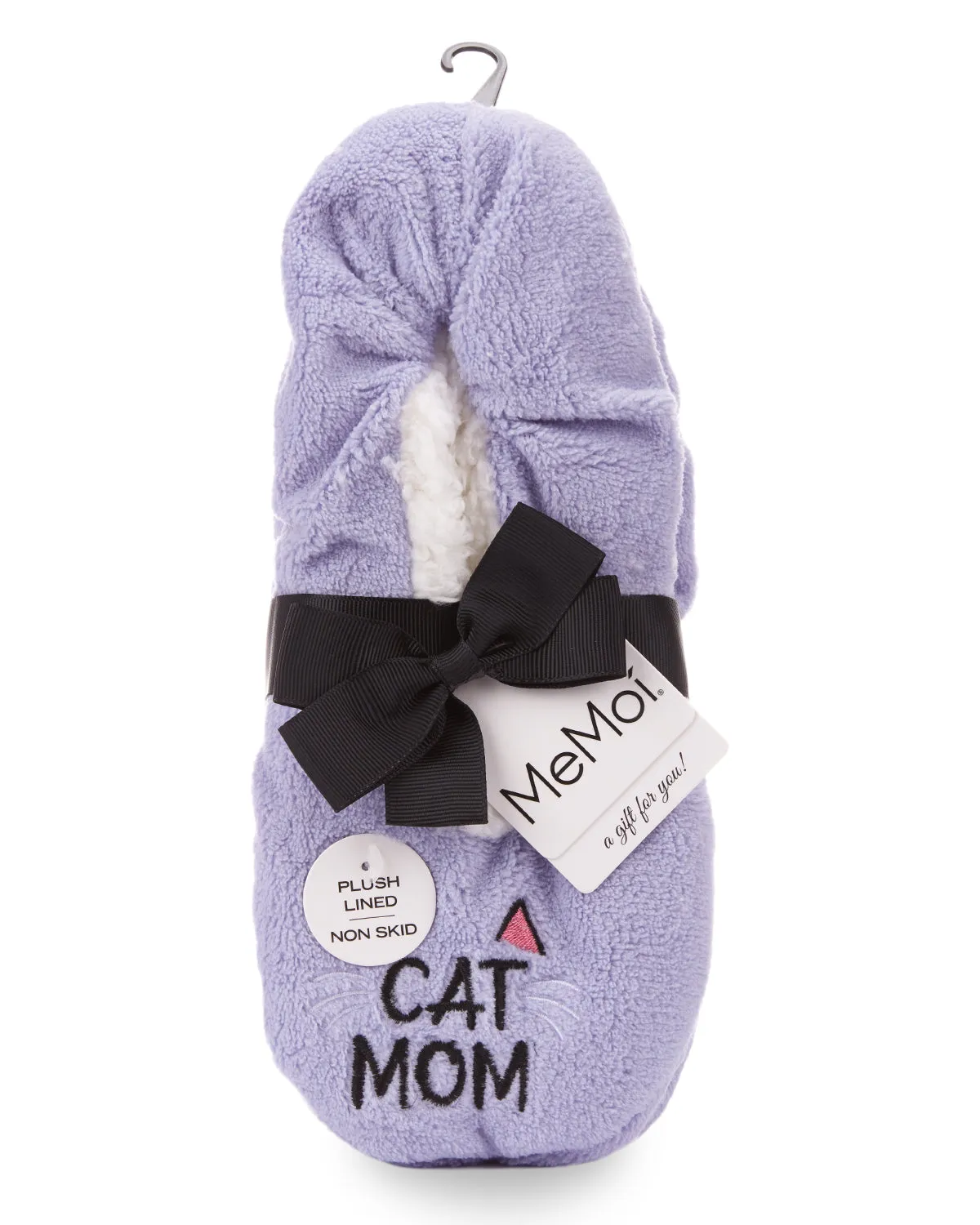 Women's Cat Mom Sherpa Lined Slippers