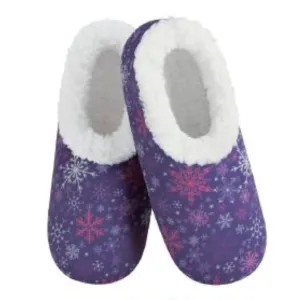 Women's Classic Cozy Snoozies® Snowflakes on Purple