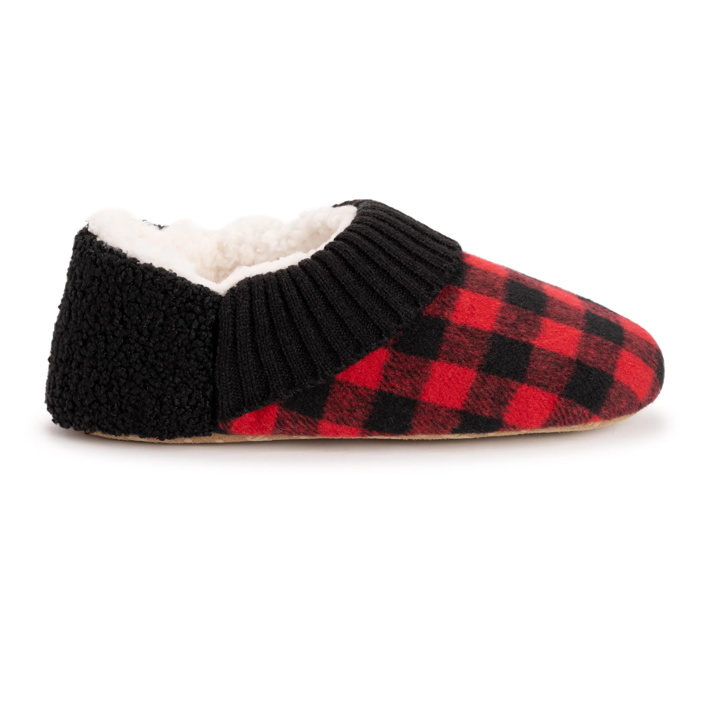 Women's Flannel Plaid Ballerina Slippers