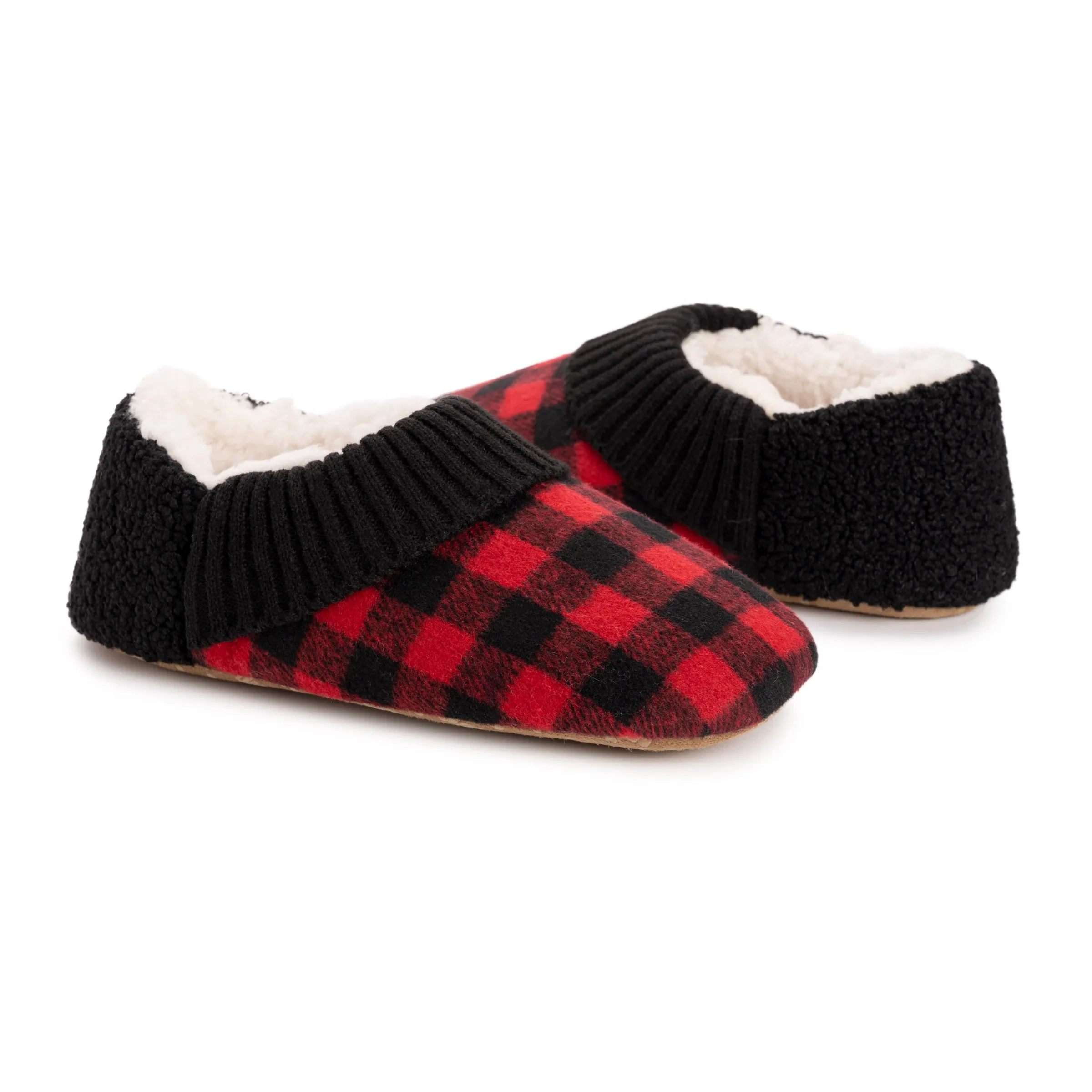 Women's Flannel Plaid Ballerina Slippers