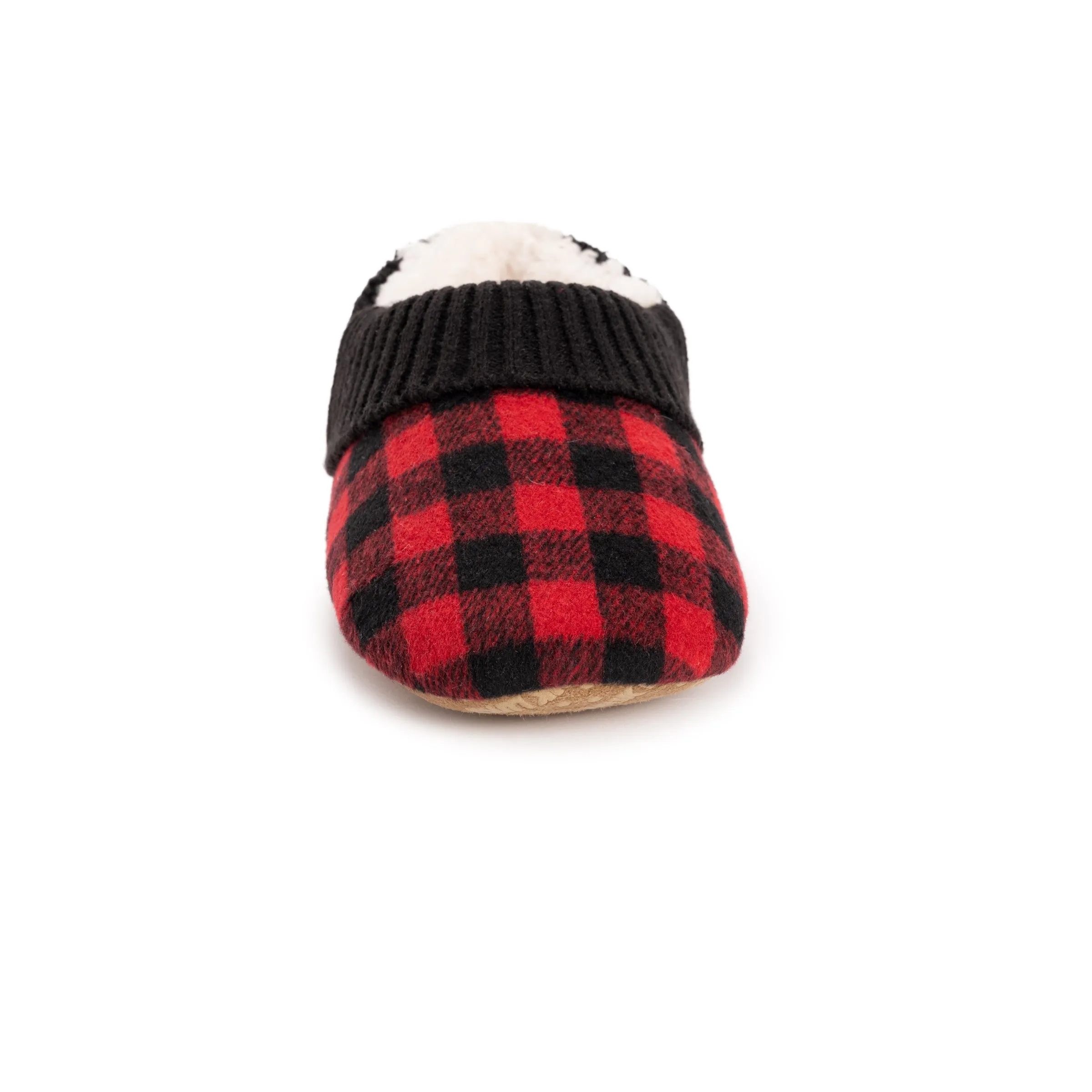 Women's Flannel Plaid Ballerina Slippers