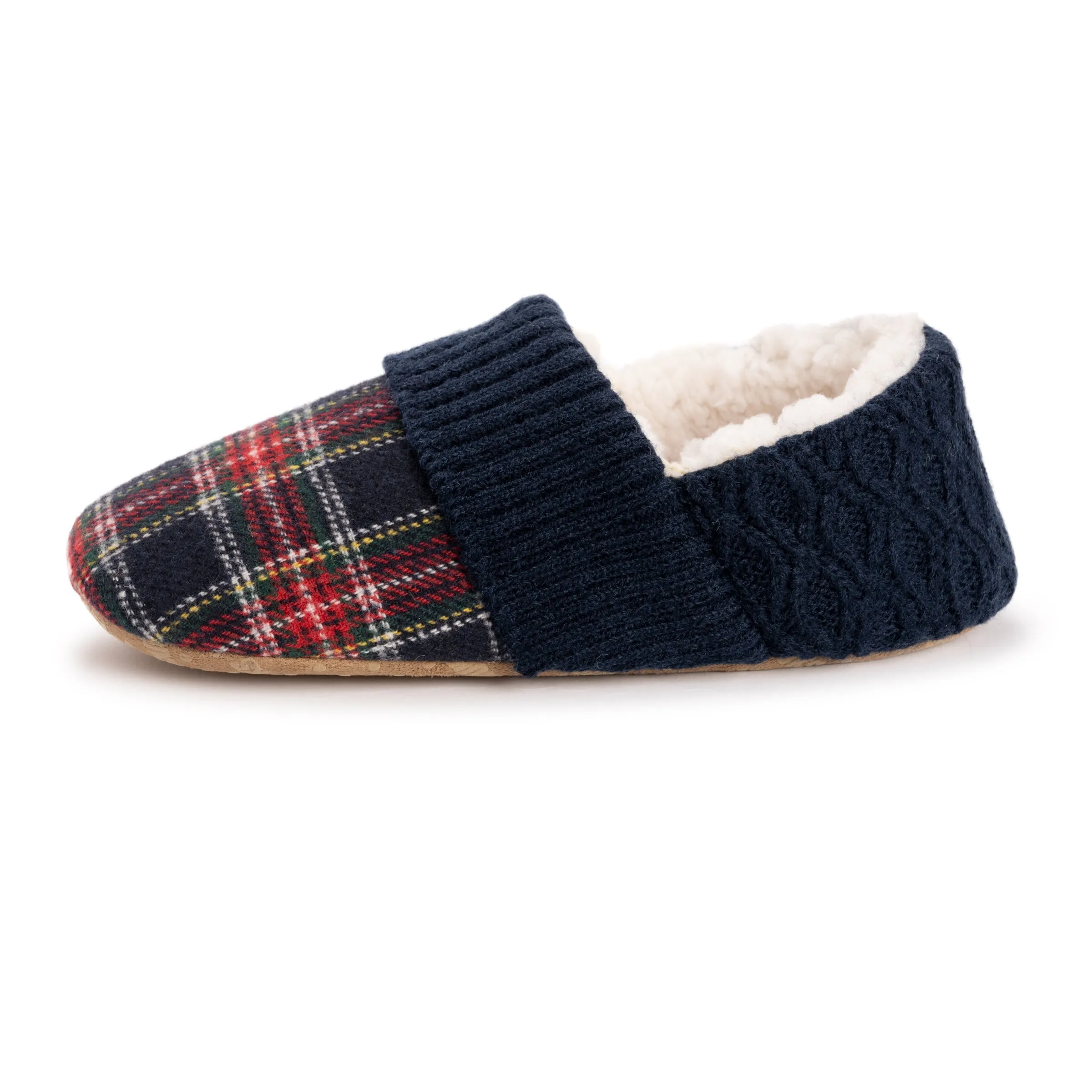 Women's Flannel Plaid Ballerina Slippers