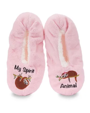 Women's My Spirit Animal Sherpa Lined Slippers