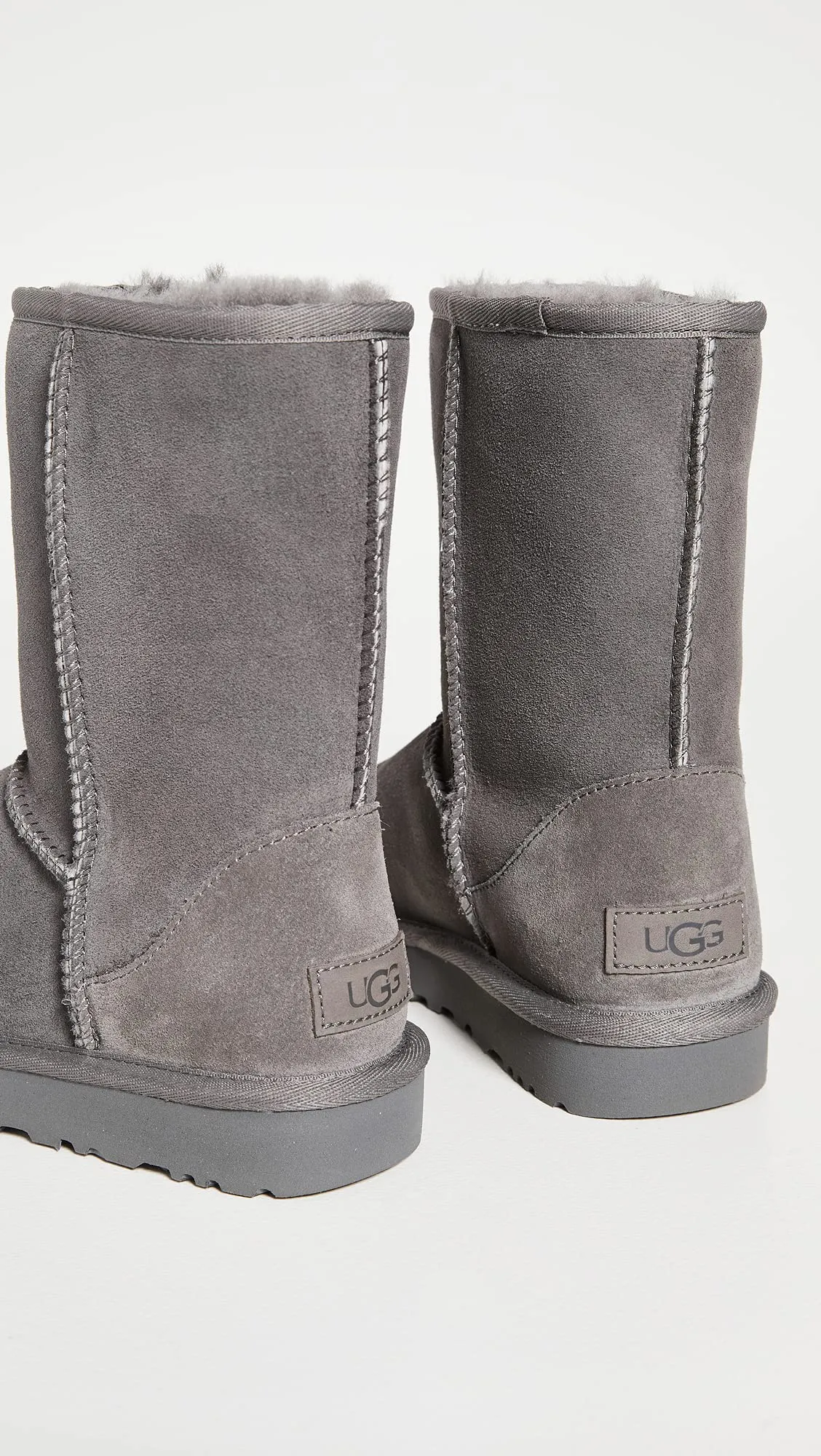 Women's Shoes UGG CLASSIC SHORT II Mid-Calf Sheepskin Boots 1016223 GREY