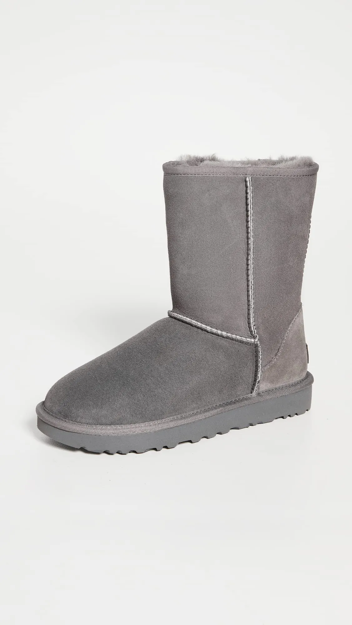 Women's Shoes UGG CLASSIC SHORT II Mid-Calf Sheepskin Boots 1016223 GREY