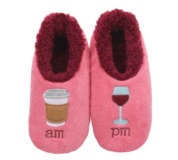 Women's Simply Pairables Cozy Snoozies® Pink AM PM Coffee Wine